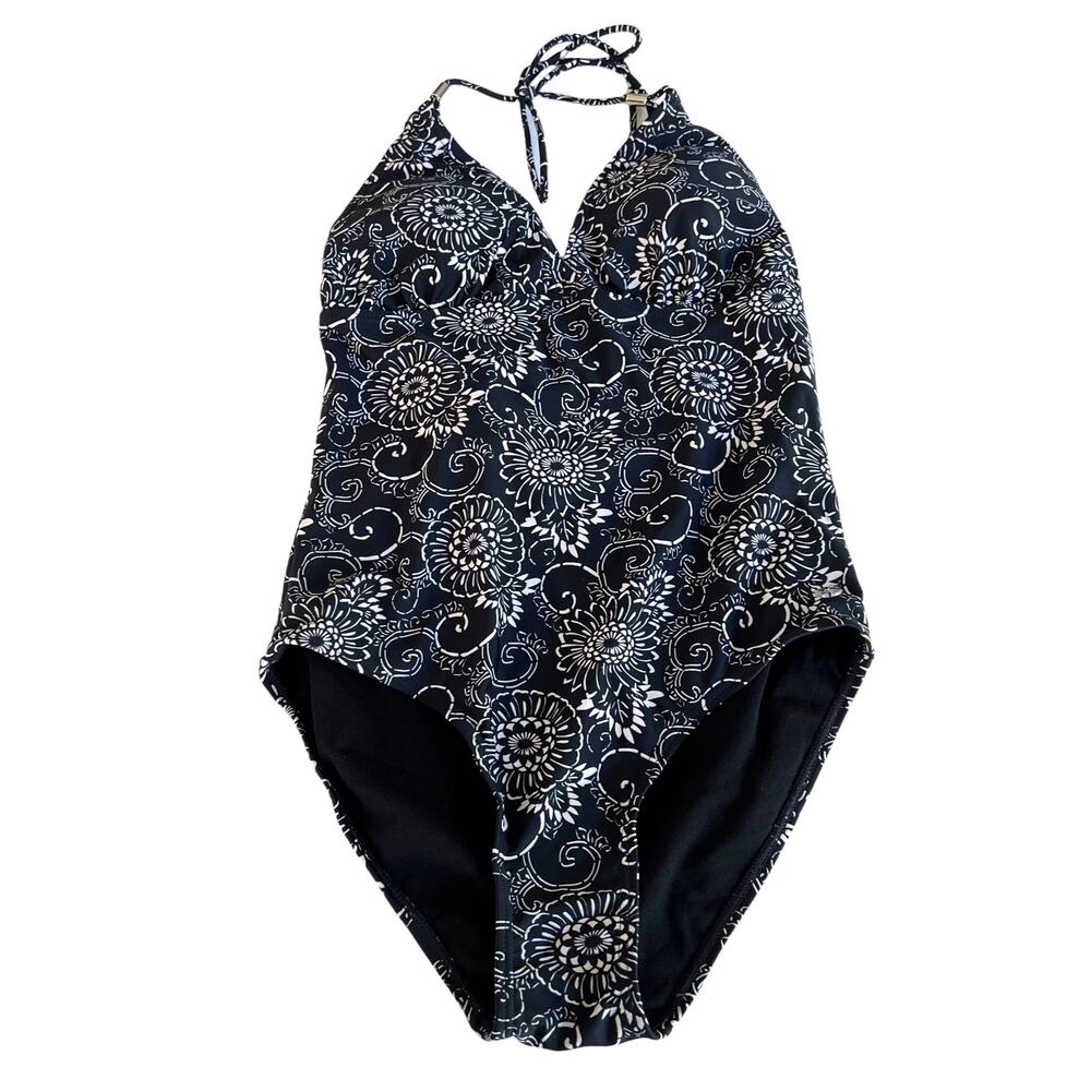 French Connection Flora & Fauna Loop floral women’s one piece swim suit